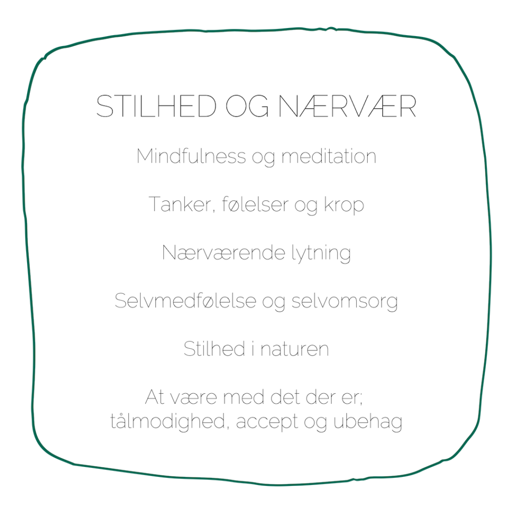 Uddannelsen i naturterapeutisk mindfulness stilhed nærvær